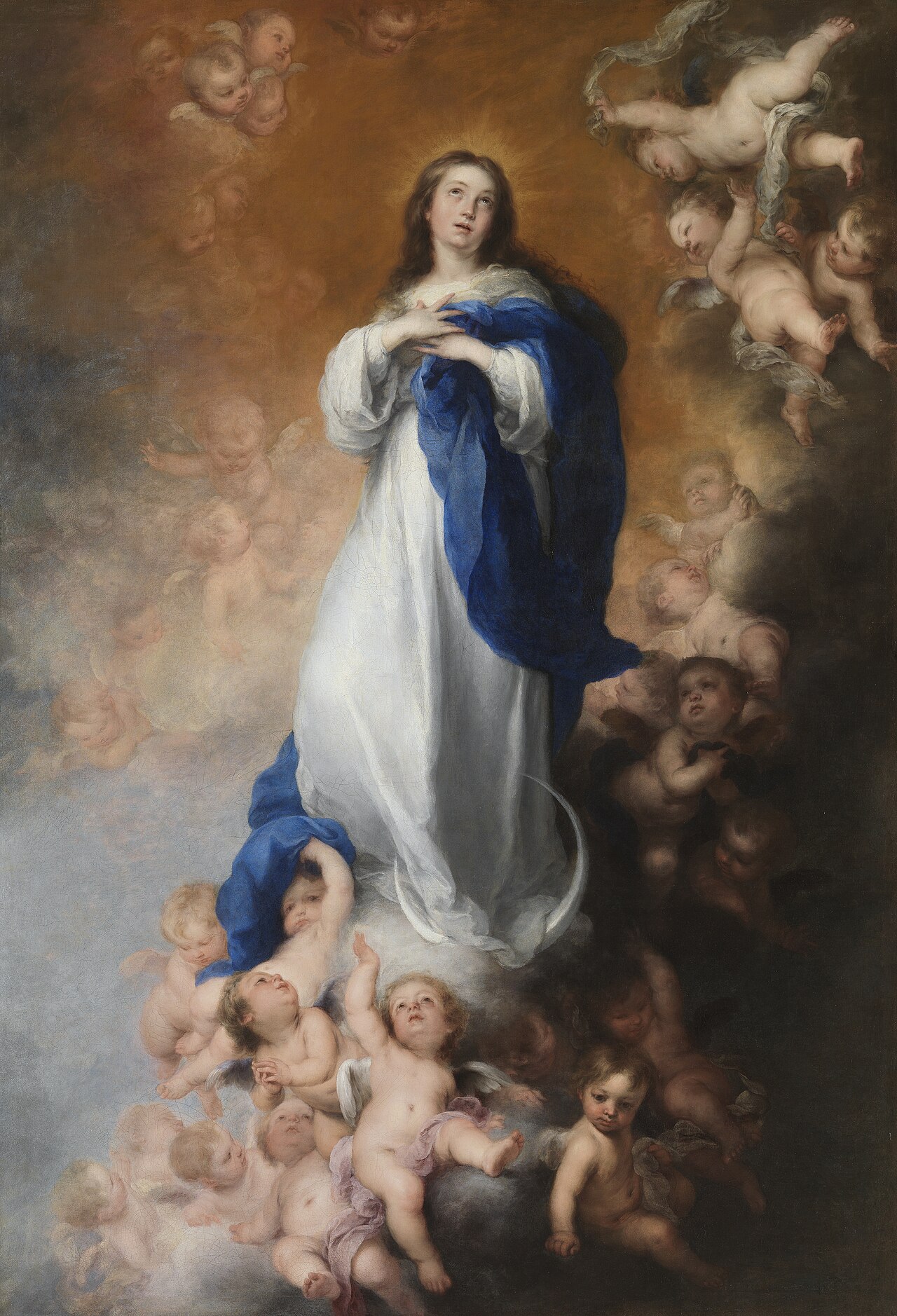 The Immaculate Conception by Bartolomé Esteban Murillo — the Virgin Mary rising amid light and angels.